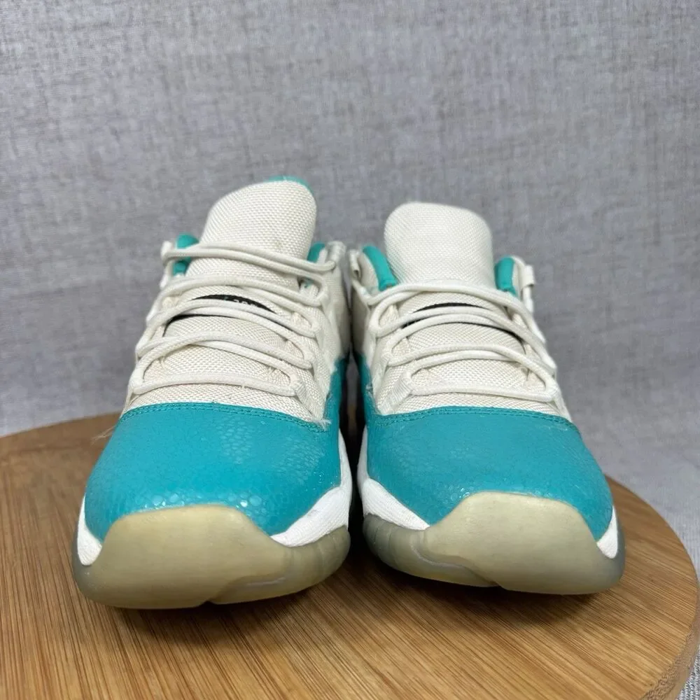 Nike Air Jordan 11 Retro Low Aqua Safari GS Size 6.5 Y Sneakers Shoes